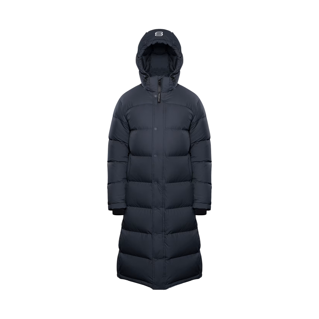 126654 (W) Aritzia The Super Puff Long Climatte Japanese Ripstop Long Premium Down Puffer Jacket Regular Admiral