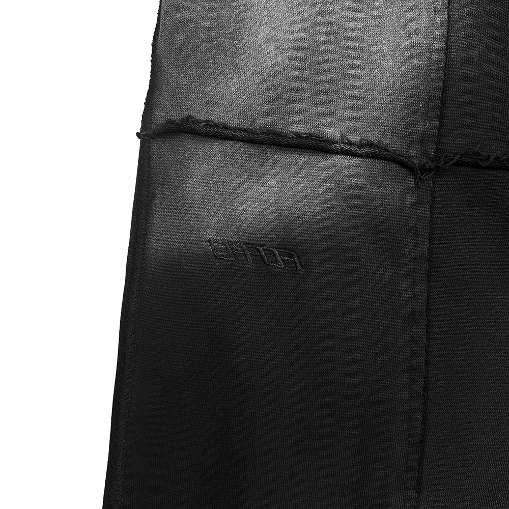 에러앤와이씨 피스드 와이드 스웻팬츠 워시드 블랙(ERROR NYC Pieced Wide Sweatpants Washed Black) - 5
