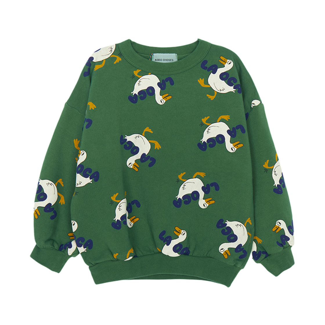 (키즈) 보보쇼즈 스웨트셔츠 그린((Kids) Bobo Choses Sweatshirt Green) - 1