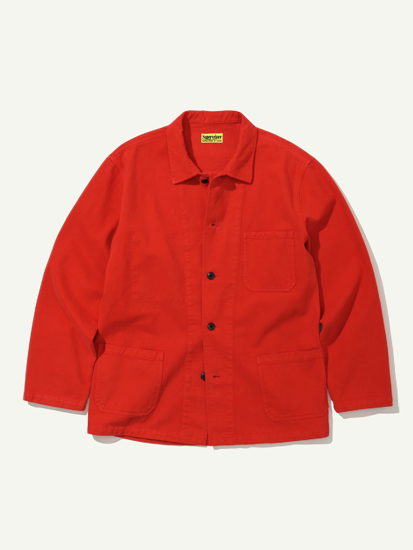 SUPERVELOCE Maranello Work Jacket Red, SUPERVELOCE Maranello Work Jacket Dark Navy 착용 스타일 - 4