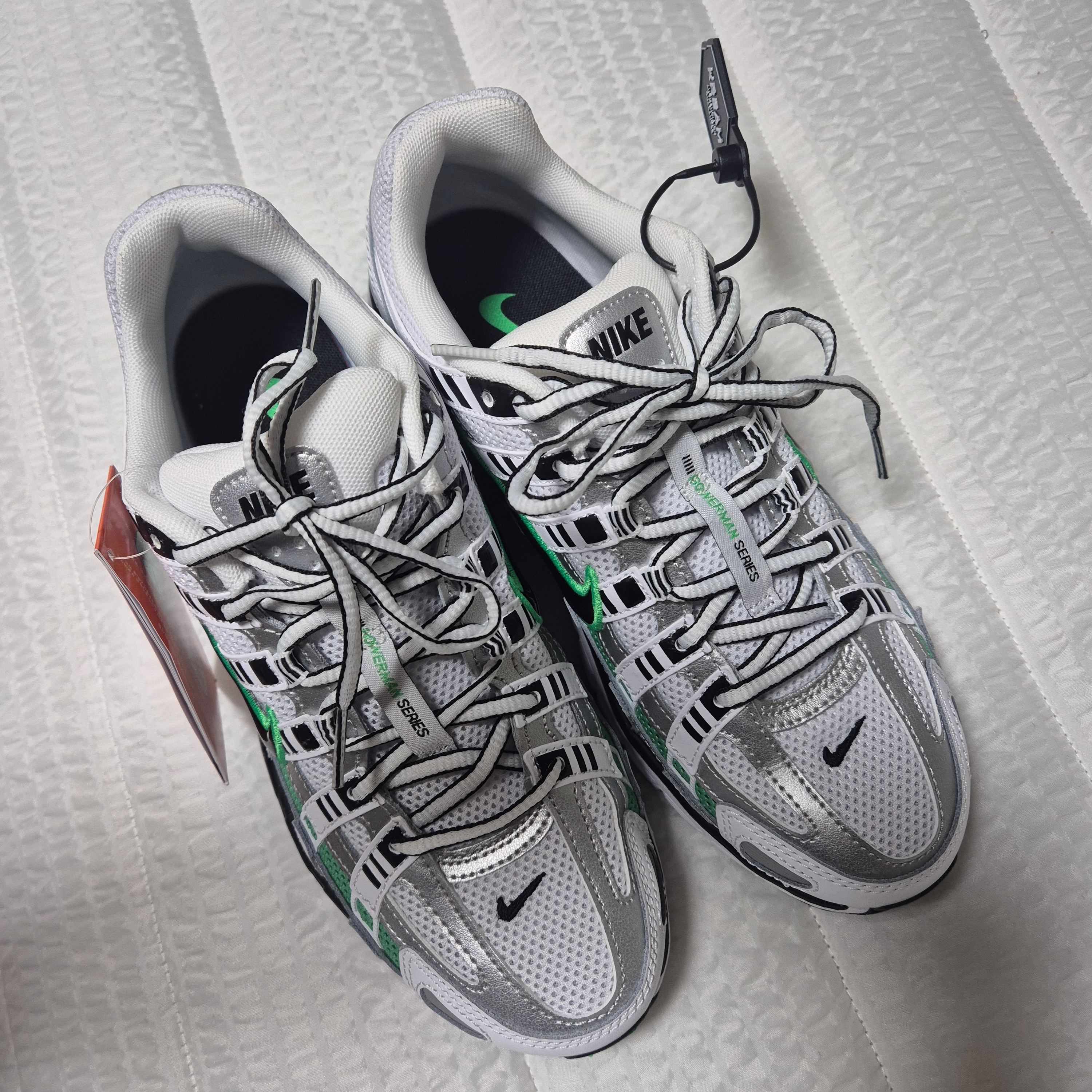 Nike P-6000 White Spring Green 착용 스타일 - 1