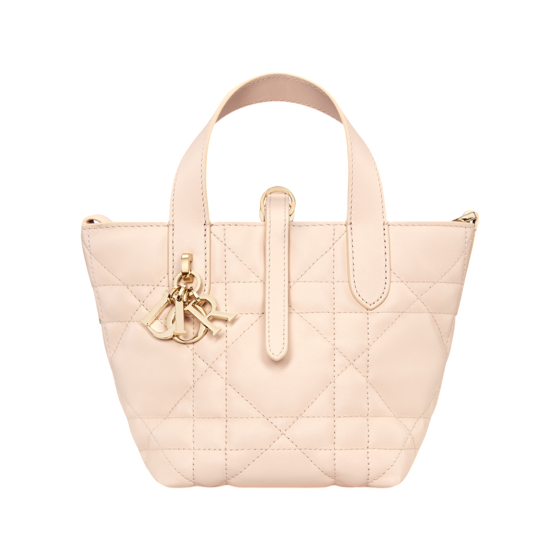 디올 뚜주흐 버티컬 나노 토트백 샌드스톤 매크로까나쥬 카프스킨 샌드스톤 핑크(Dior Toujours Vertical Nano Tote Bag Sandstone Macrocannage Calfskin Sandstone Pink) - 1