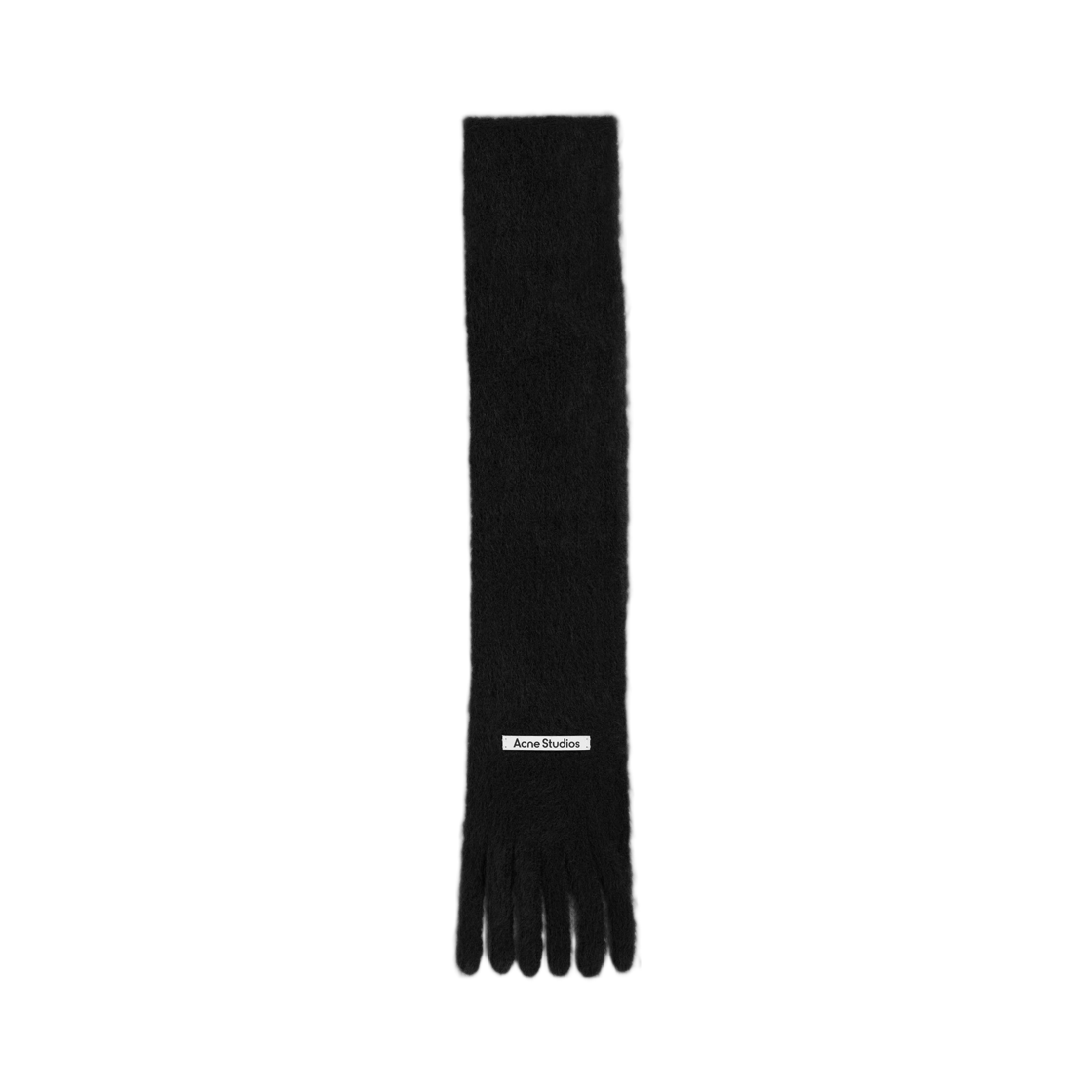 C80241-900 Acne Studios Skinny Logo Muffler Black