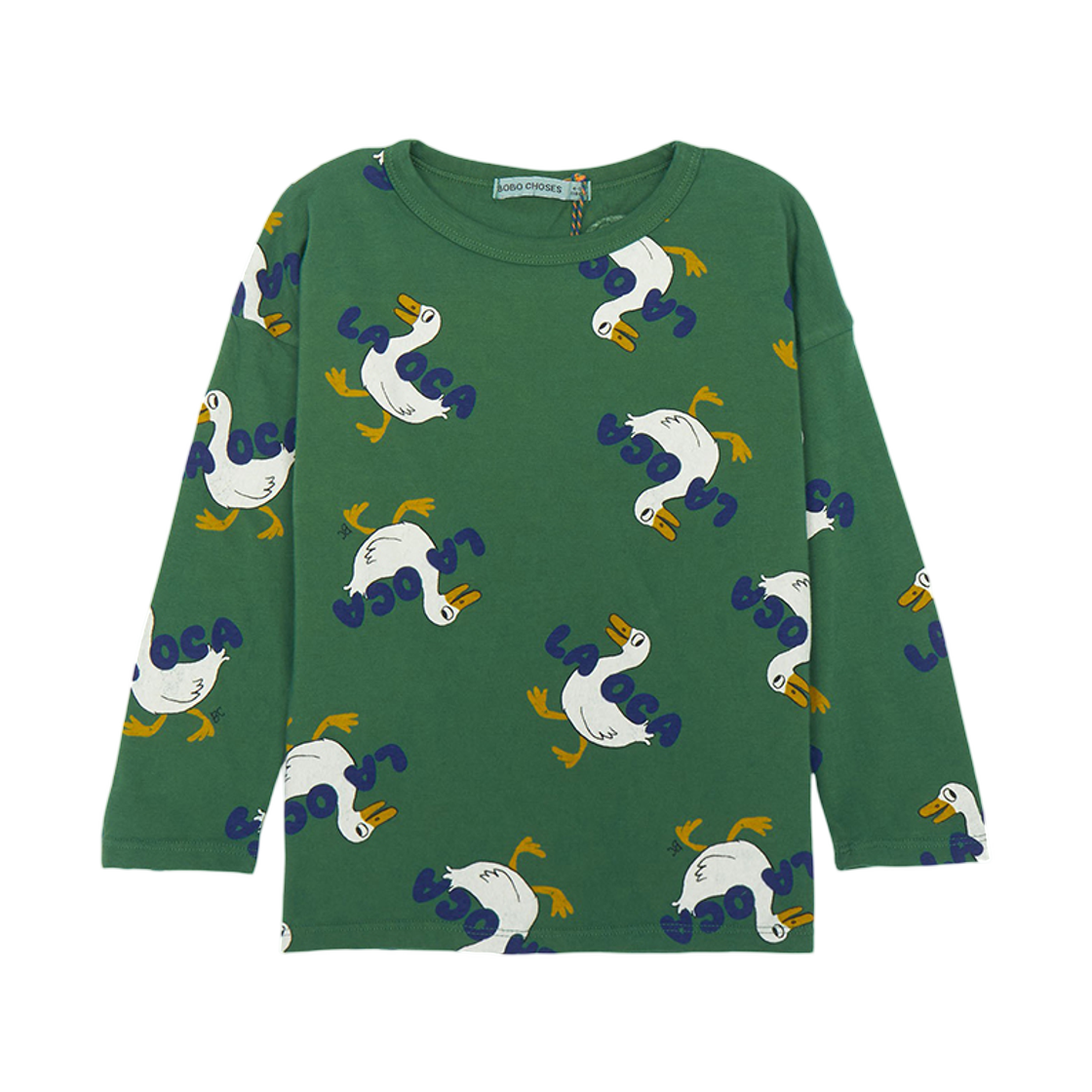(키즈) 보보쇼즈 롱슬리브 티셔츠 그린((Kids) Bobo Choses Long Sleeve T-Shirt Green) - 1