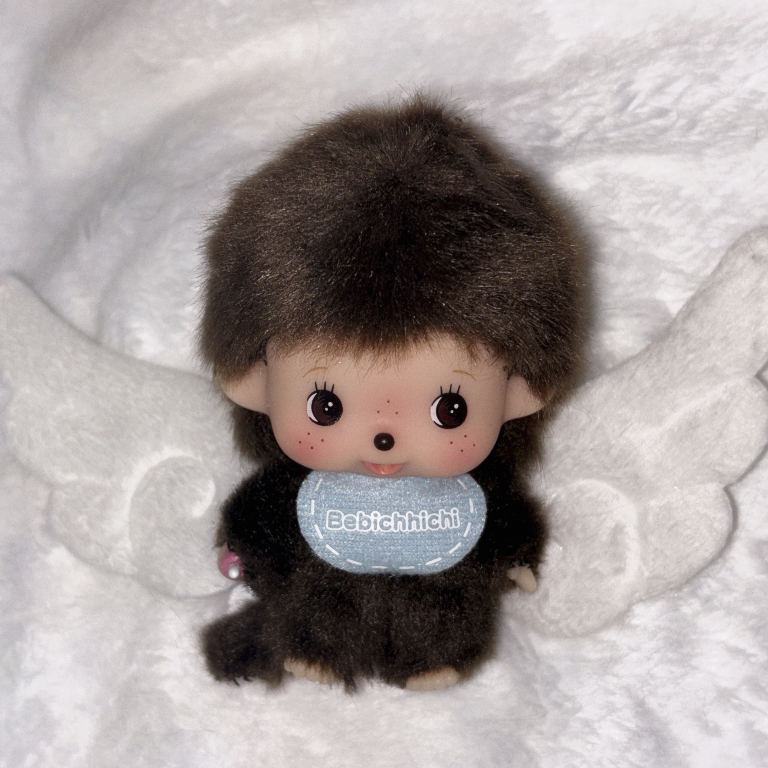 Monchhichi Big Head Bebichhichi SS Keychain Boy 착용 스타일 - 1