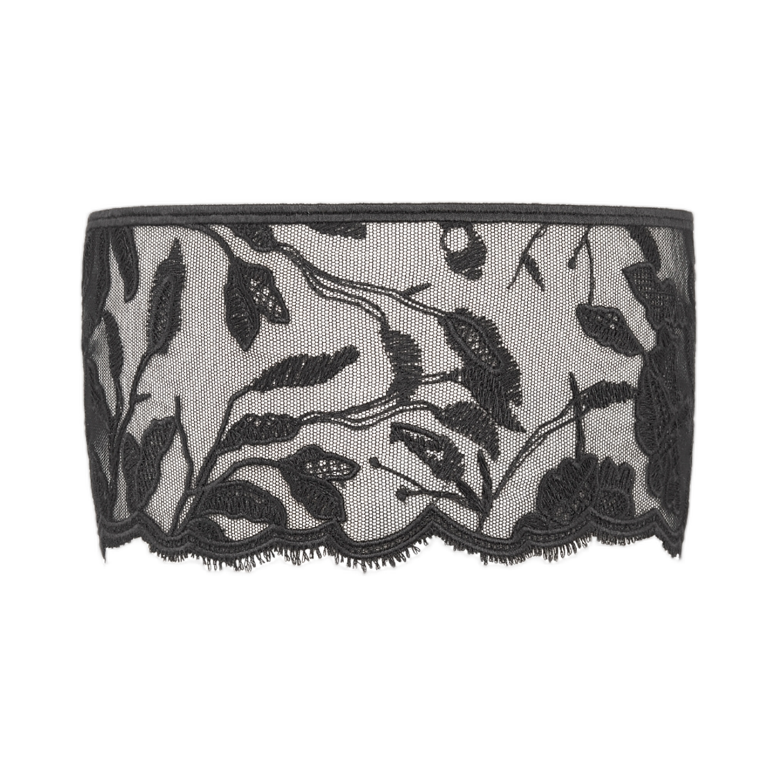 (W) 디올 디오레브 마스크 자수 튤 블랙((W) Dior Dioreve Mask Embroidered Tulle Black) - 1