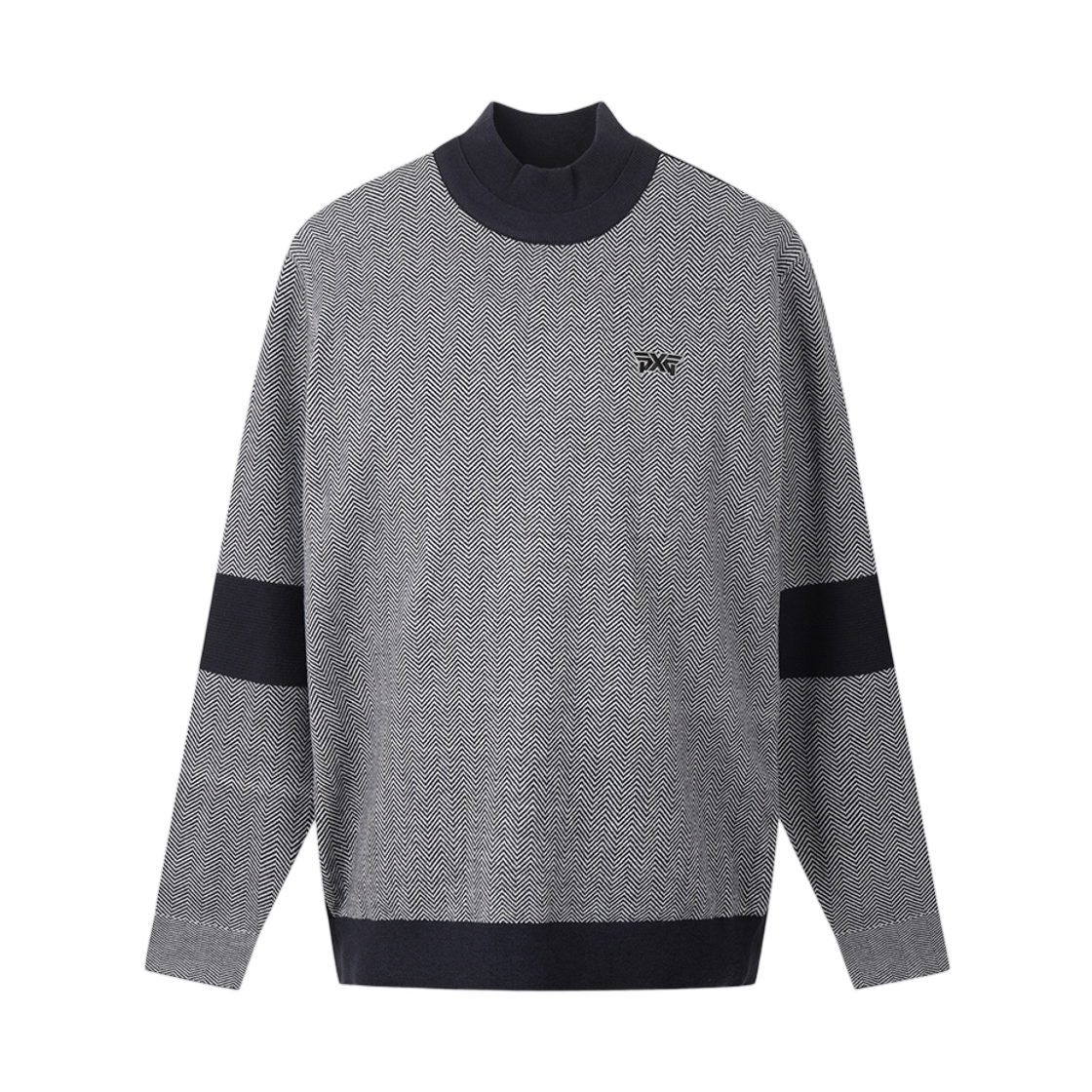 피엑스지 윈터 목 넥 윈드프루프 스웨터 네이비(PXG Winter Mock Neck Windproof Sweater Navy)