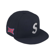 Supreme Swarovski S Logo New Era Navy - 25FW