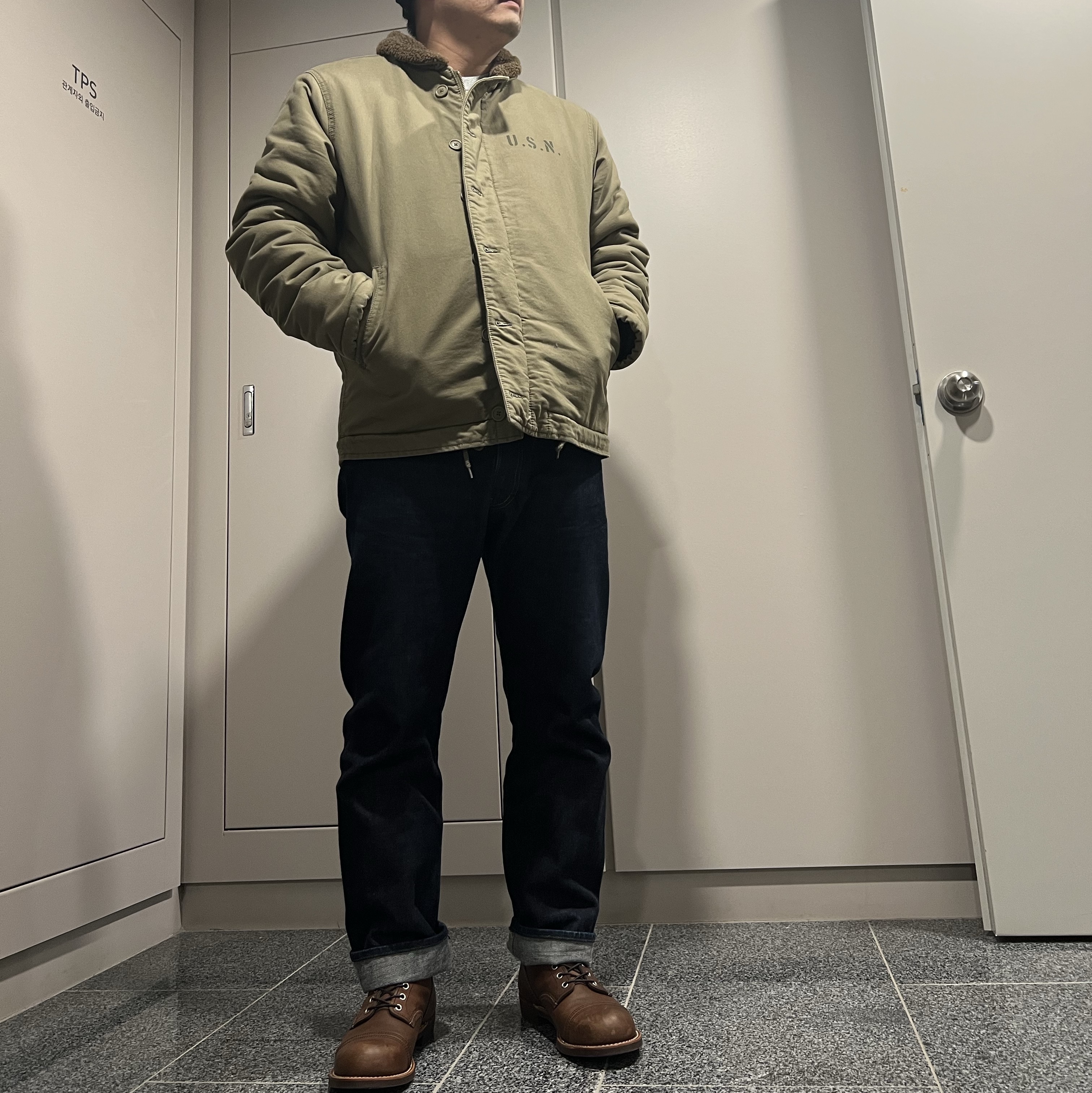 Red Wing Iron Ranger 8111 Amber Harness - D 착용 스타일
