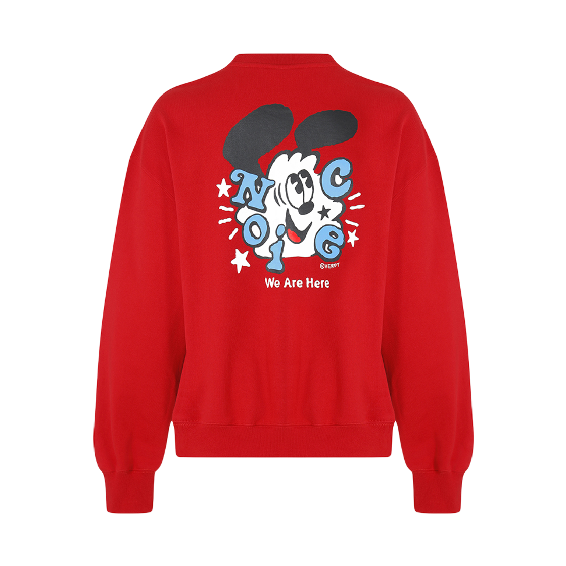 NUA5FTT65RD Noice x Verdy Vick Sweatshirt Red