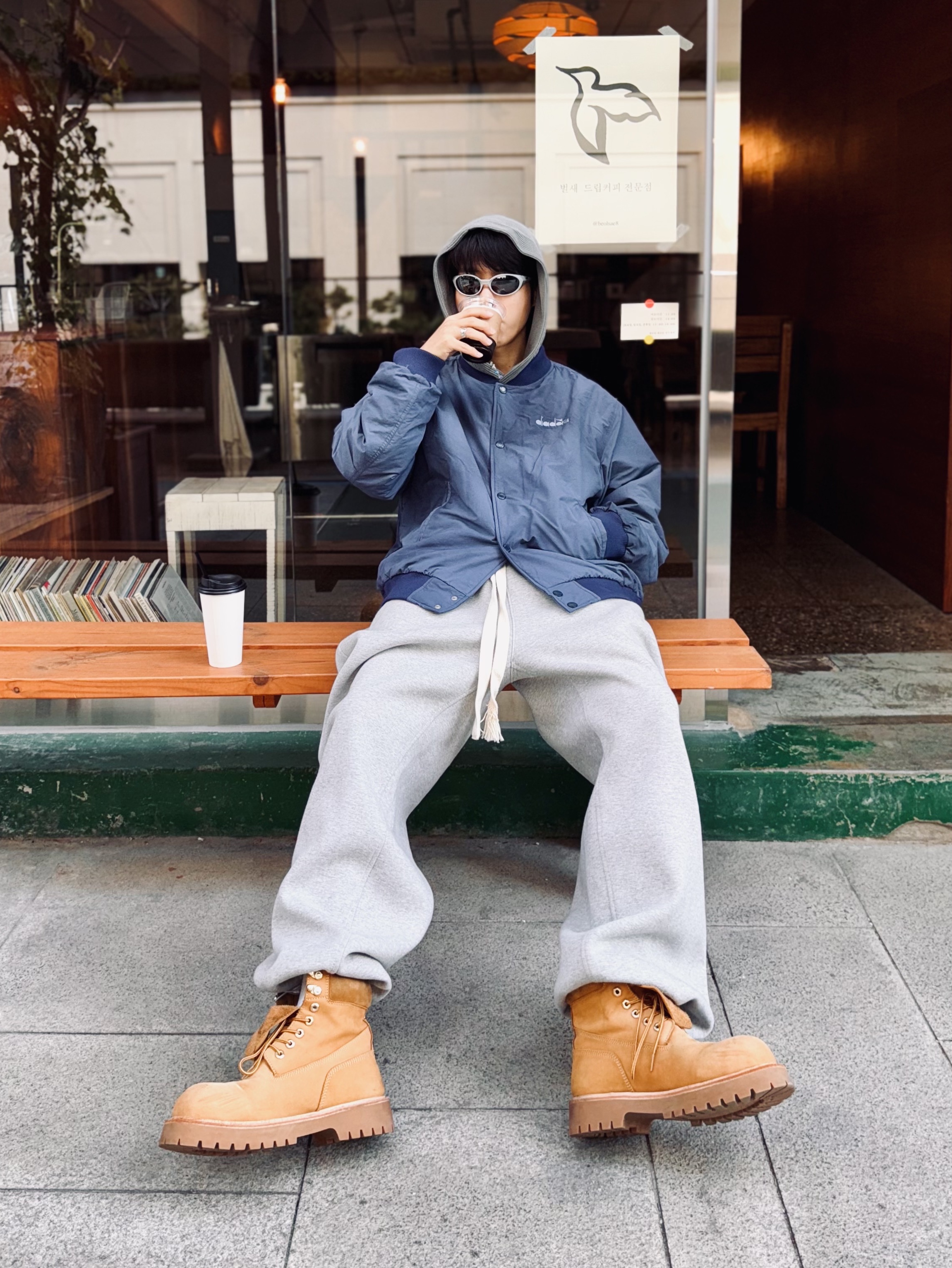 Oakley Eye Jacket Redux Silver Frame Prizm Black Polarized Lenses High Bridge Fit, Kinchi x My Name Is Peter Boots - 888 (a) Yellow 착용 스타일 - 1