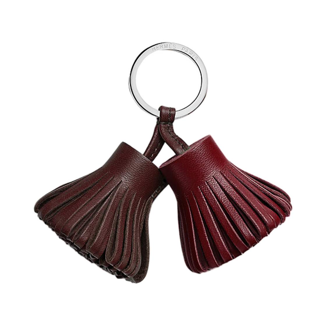 H077895CJCT Hermes Carmen Uno-Dos Key Ring Milo & Rouge Sellier Rouge H