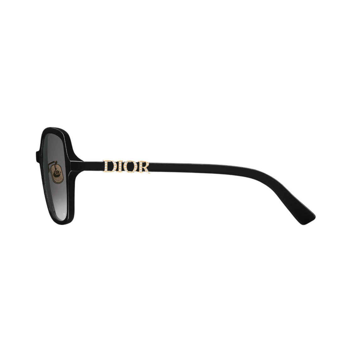 (W) 디올 디올트레저 S1F 선글라스 스퀘어 블랙((W) Dior Diortreasure S1F Sunglasses Square Black) - 2