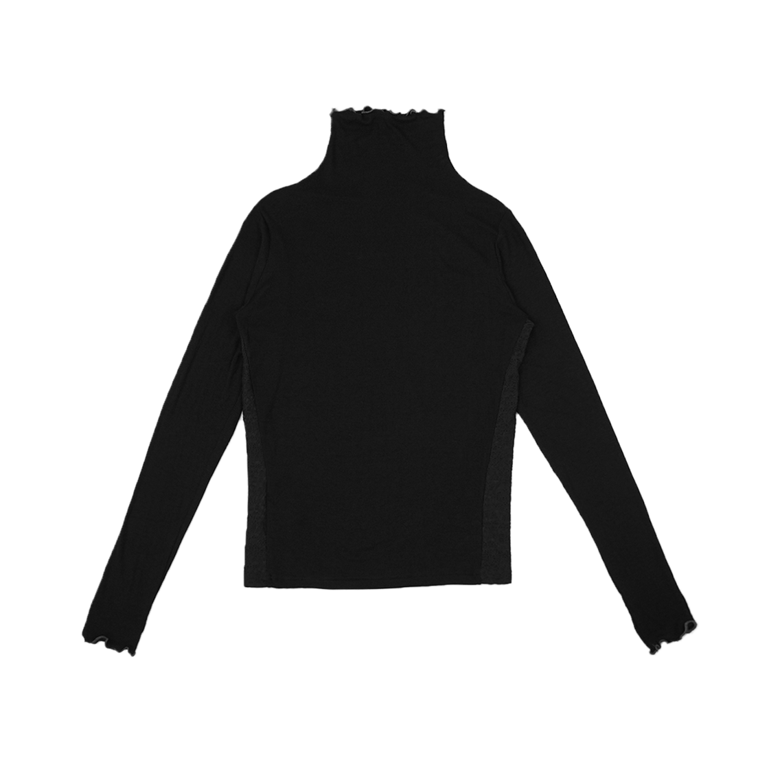 스몰스튜핏튠즈 이레귤러 터틀넥 버전2 블랙(smallstupidtunes Irregular Turtle Neck Ver.2 Black)