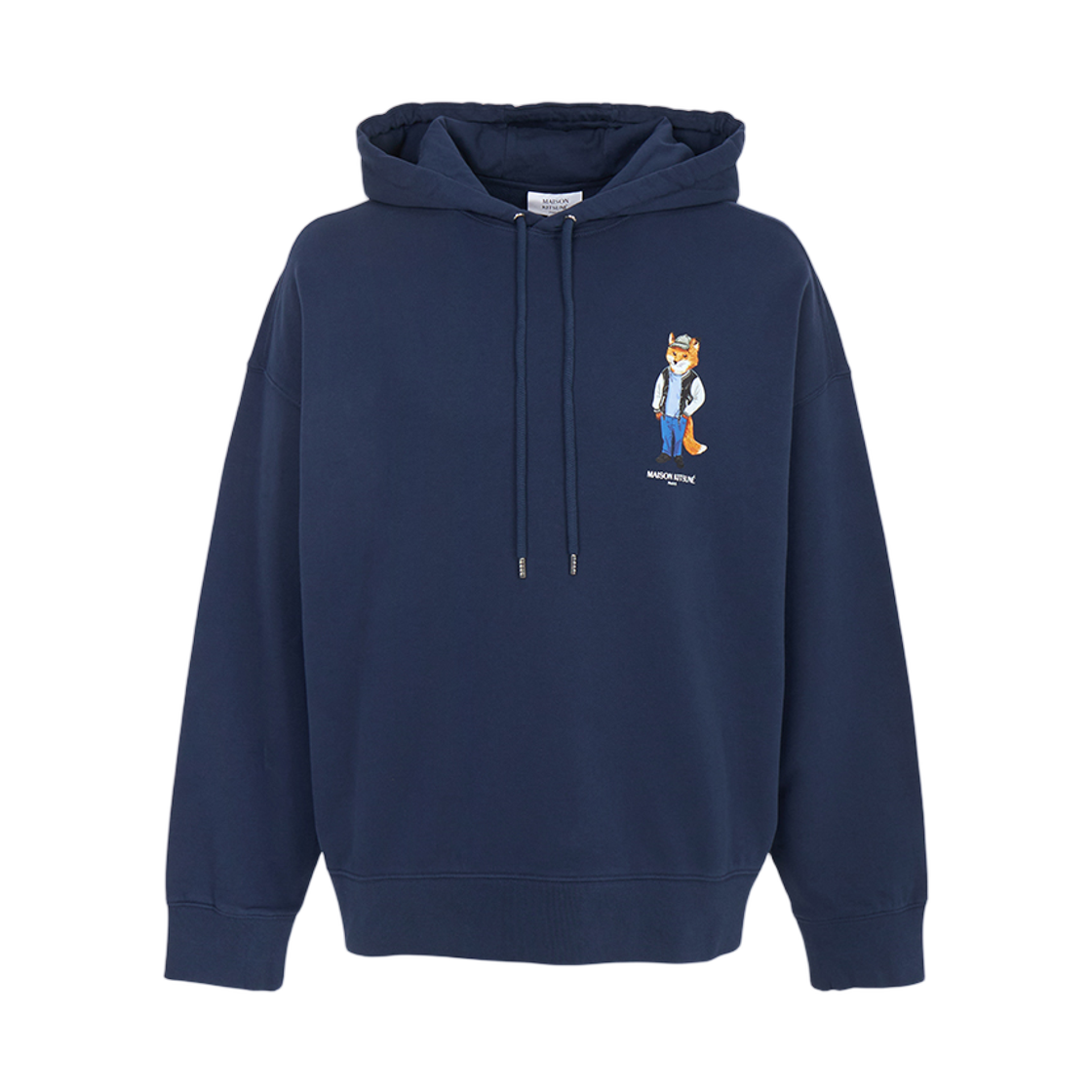 메종키츠네 드레스드 폭스 후드 스웨트셔츠 네이비(Maison Kitsune Dressed Fox Hood Sweatshirt Navy)