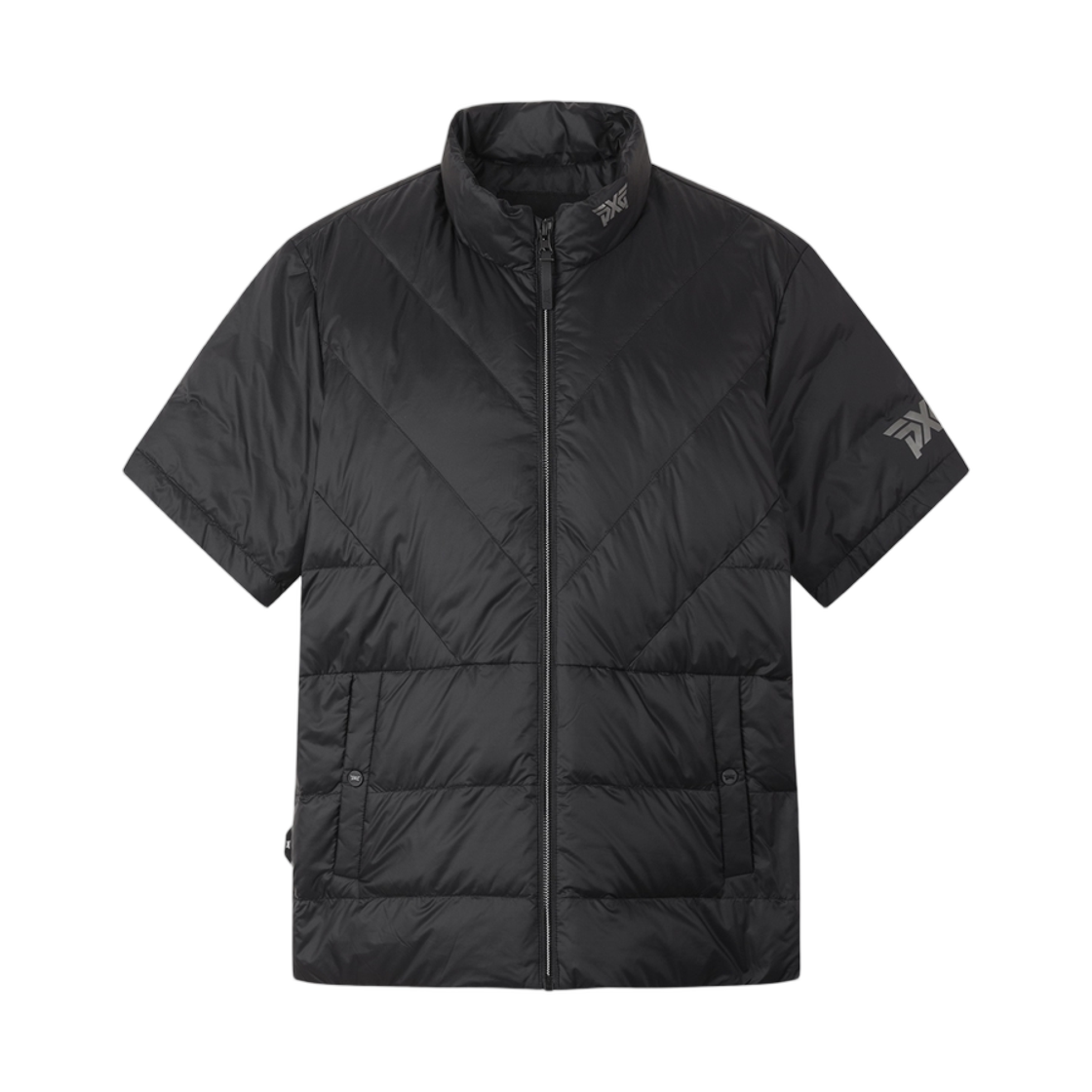 피엑스지 윈터 숏슬리브 스윙 다운 자켓 블랙(PXG Winter Short Sleeved Swing Down Jaket Black)
