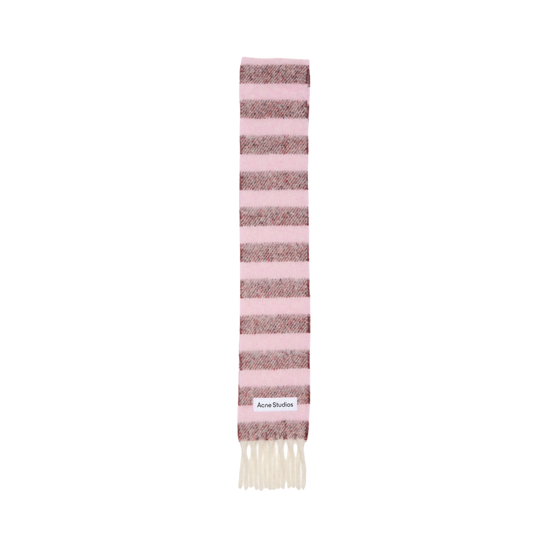 아크네 스튜디오 프린지 울 머플러 스키니 핑크 레드(Acne Studios Fringed Wool Muffler Skinny Pink Red) - 1