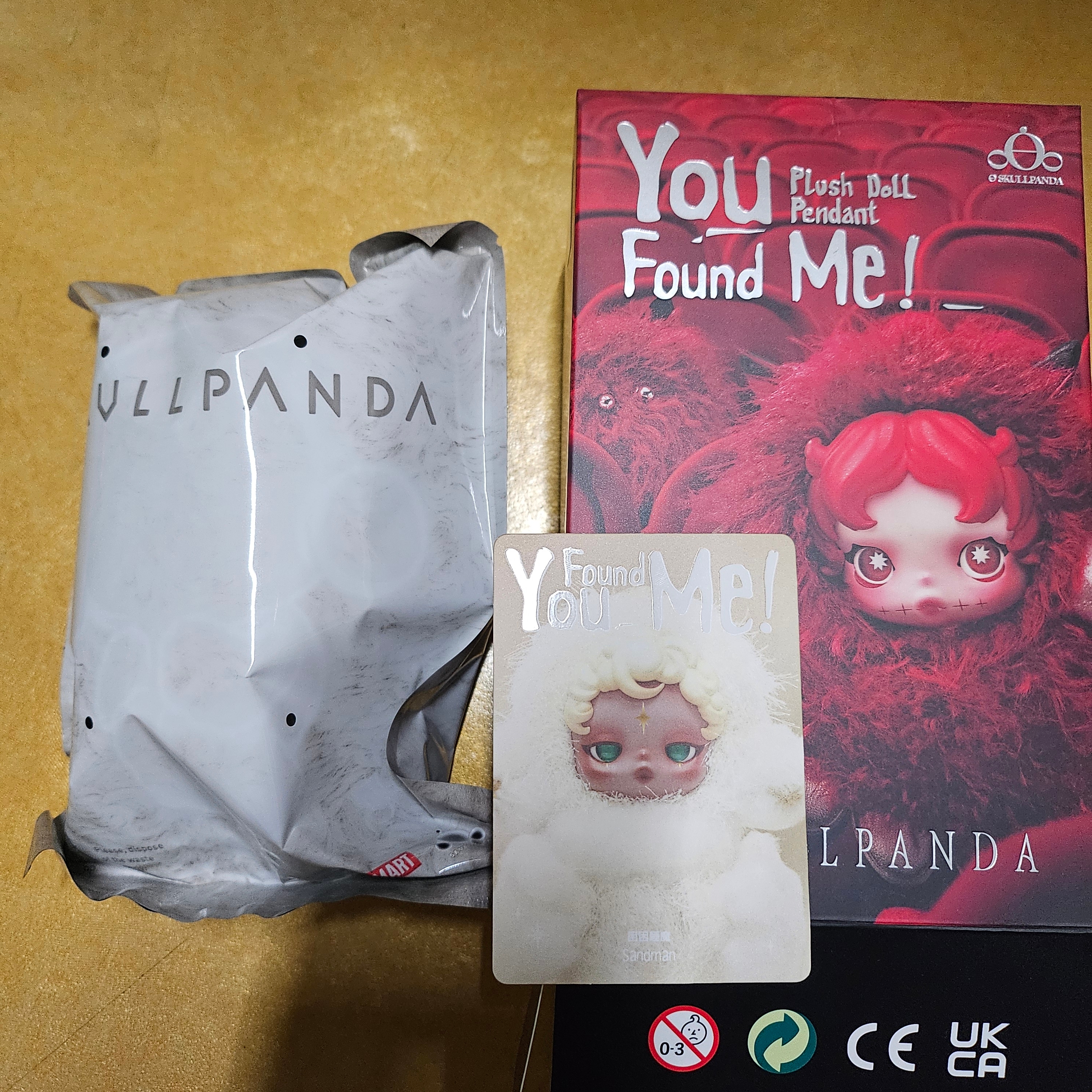 Pop Mart Skullpanda You Found Me ! Series Plush Doll Pendant Sealed Case (9 Blind Boxes) 착용 스타일 - 3