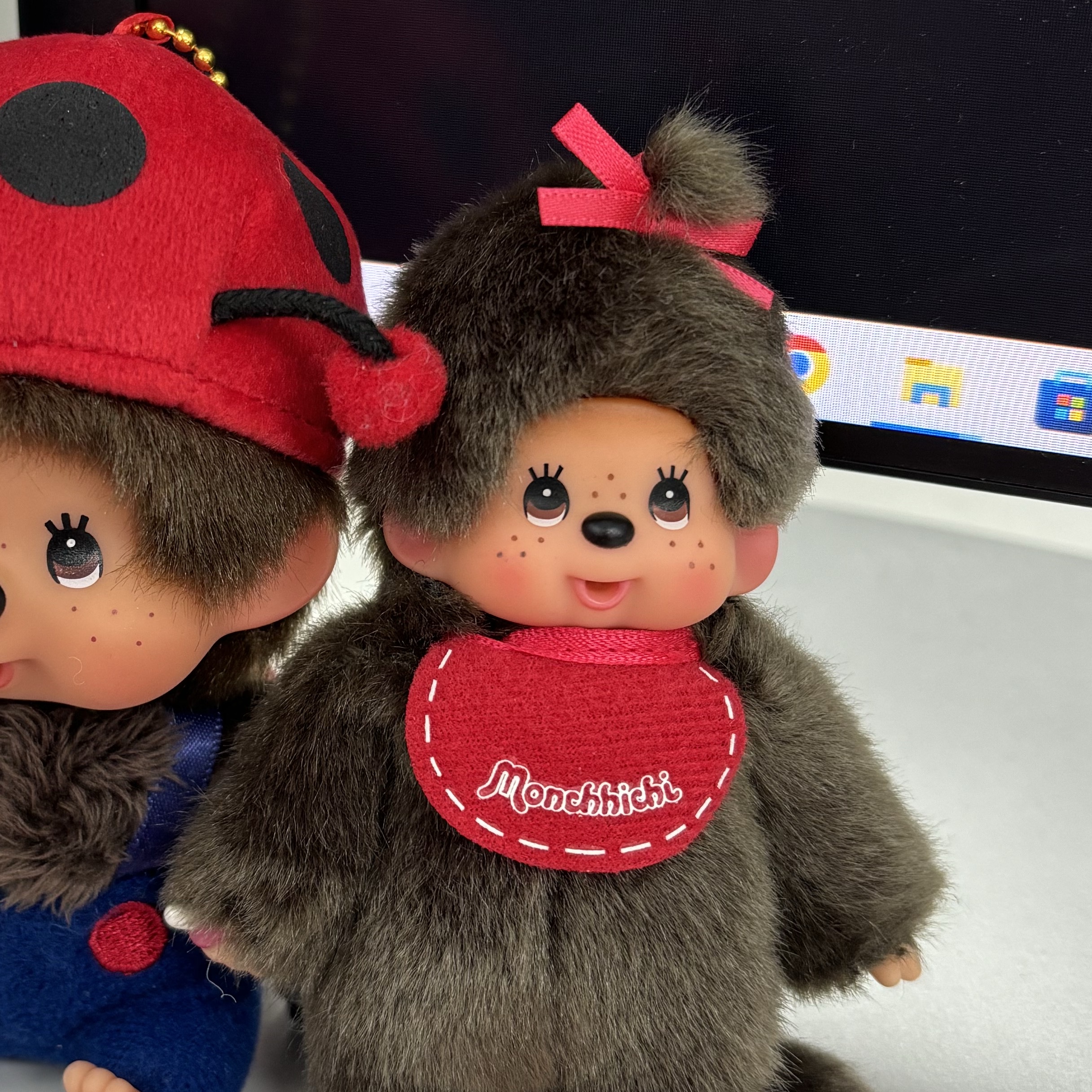Monchhichi Keychain Mini Girl 착용 스타일