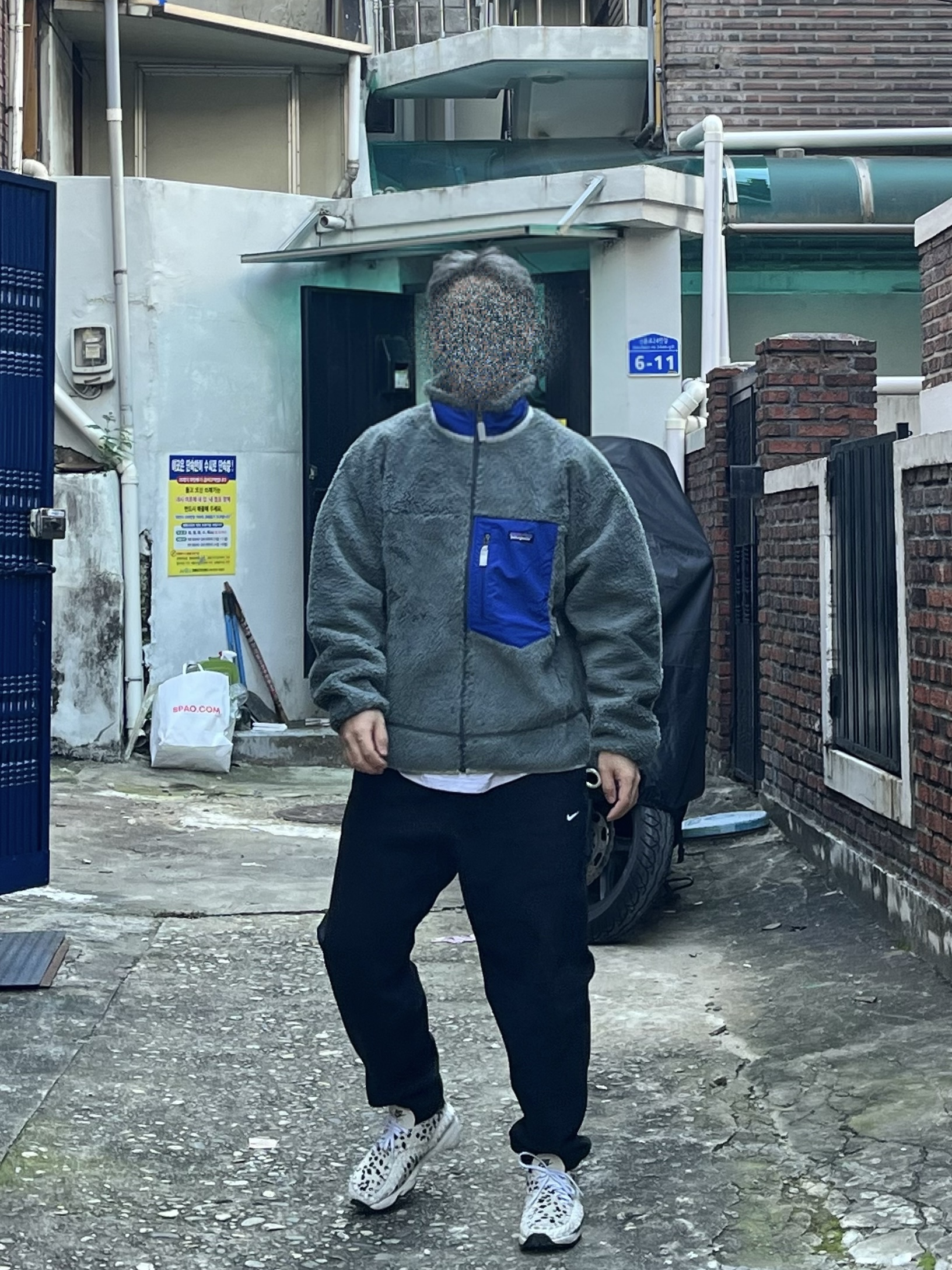Patagonia Classic Retro-X Jacket Nouveau Green, Patagonia Classic Retro-X Jacket Natural 착용 스타일