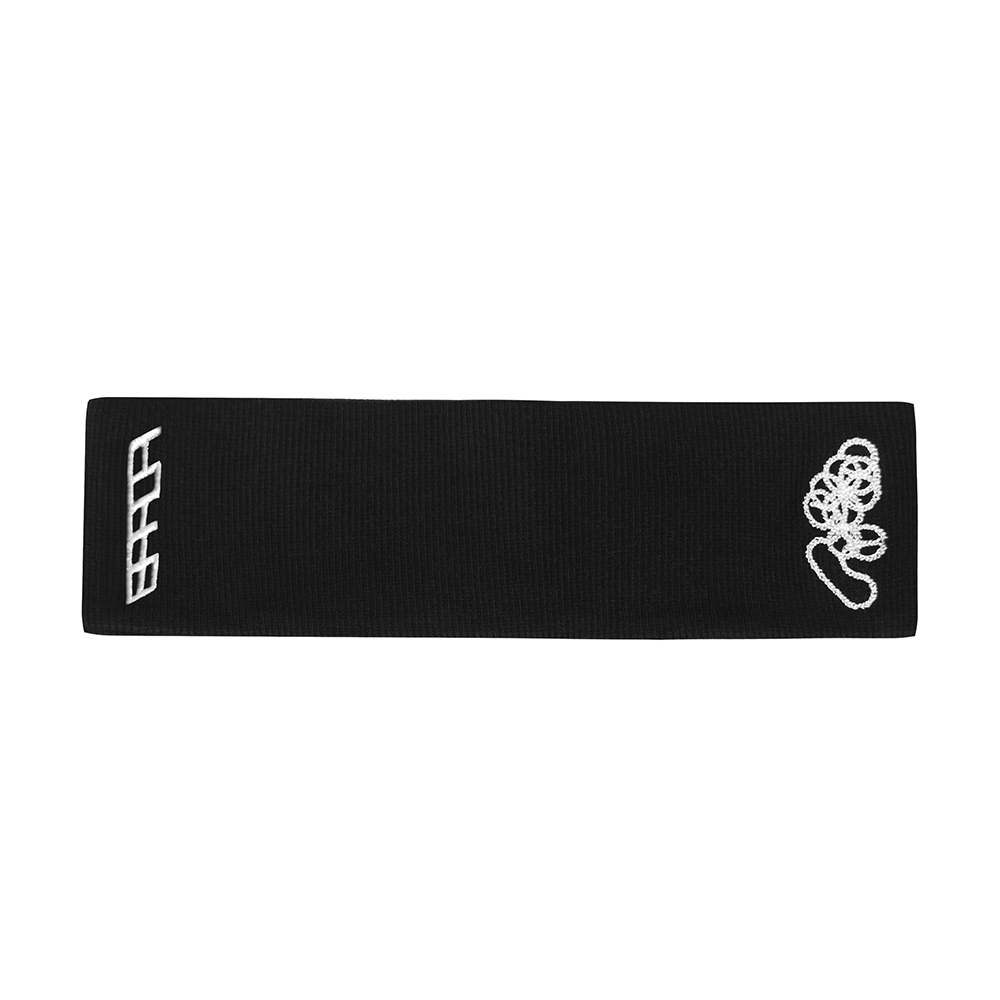 에러앤와이씨 리버서블 임프린트 립 헤어밴드 블랙(ERRORNYC Reversible Imprint Ribbed Hairband Black) - 2