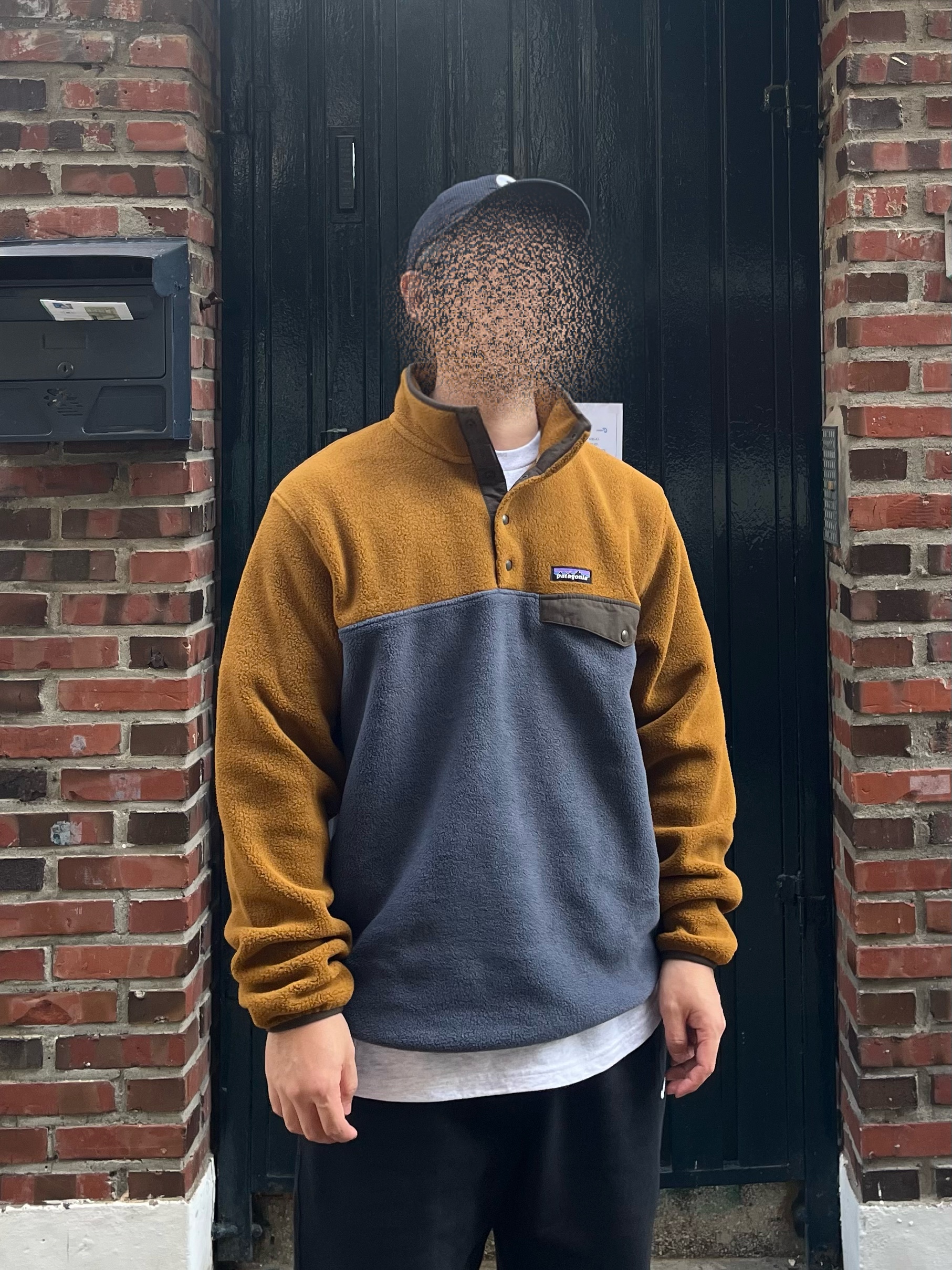Patagonia Lightweight Synchilla Snap-T Fleece Pullover Shelter Brown, Patagonia Synchilla Snap-T Fleece Pullover Oatmeal Heather 착용 스타일