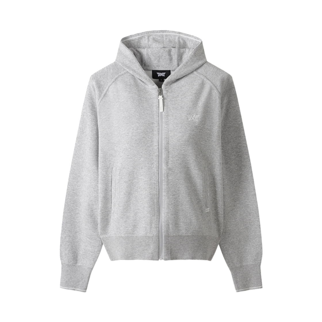 (W) 피엑스지 후드 스웨터 가디건 미디움 그레이((W) PXG Hoodie Sweater Cardigan Medium Grey)