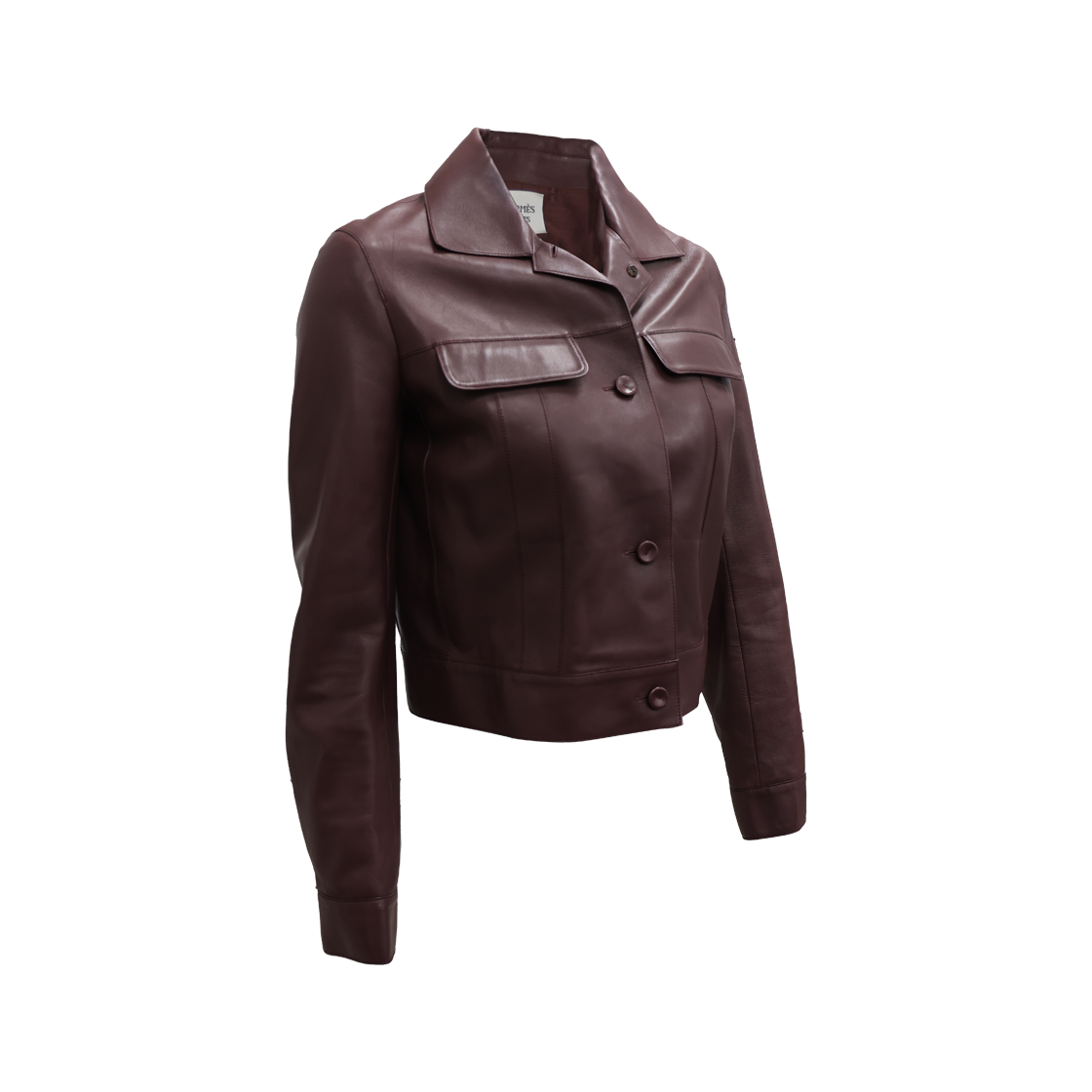 IT28PQE49QD9 Hermes Lambskin Leather Jacket