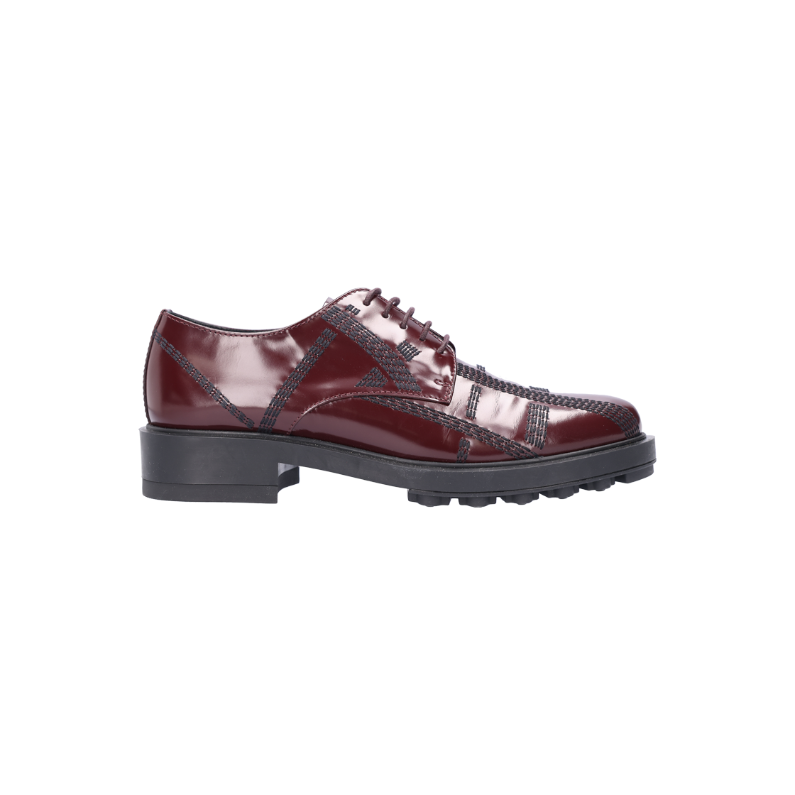 ITJ6EKJLWM5E Tod's Burgundy Patent Loafers 36.5