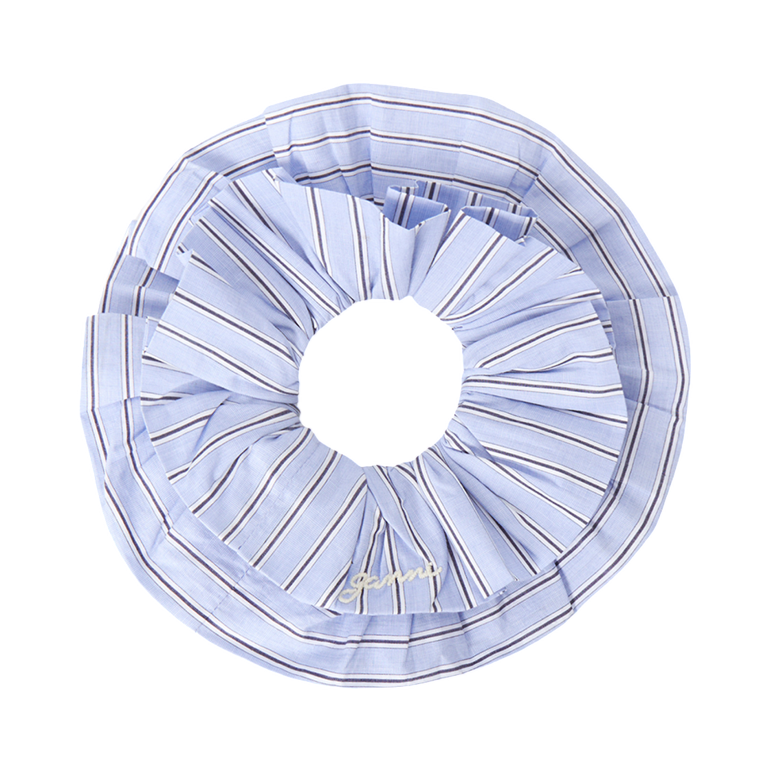 A6940-01M (W) Ganni Scrunchie Hairband Sky Blue