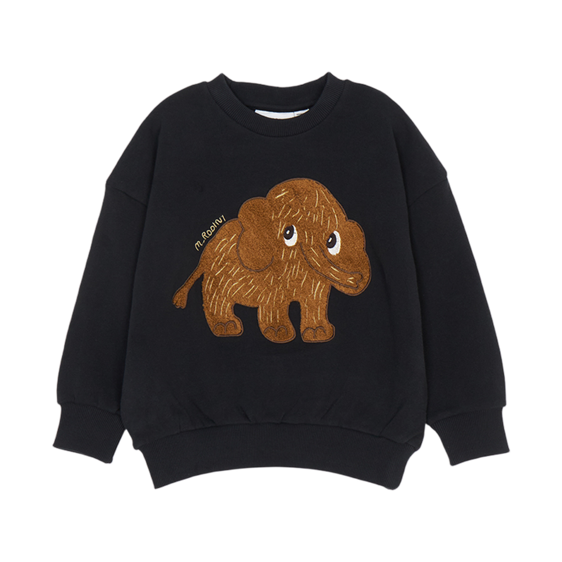(키즈) 미니로디니 스웨트셔츠 블랙((Kids) Mini Rodini Sweatshirt Black)