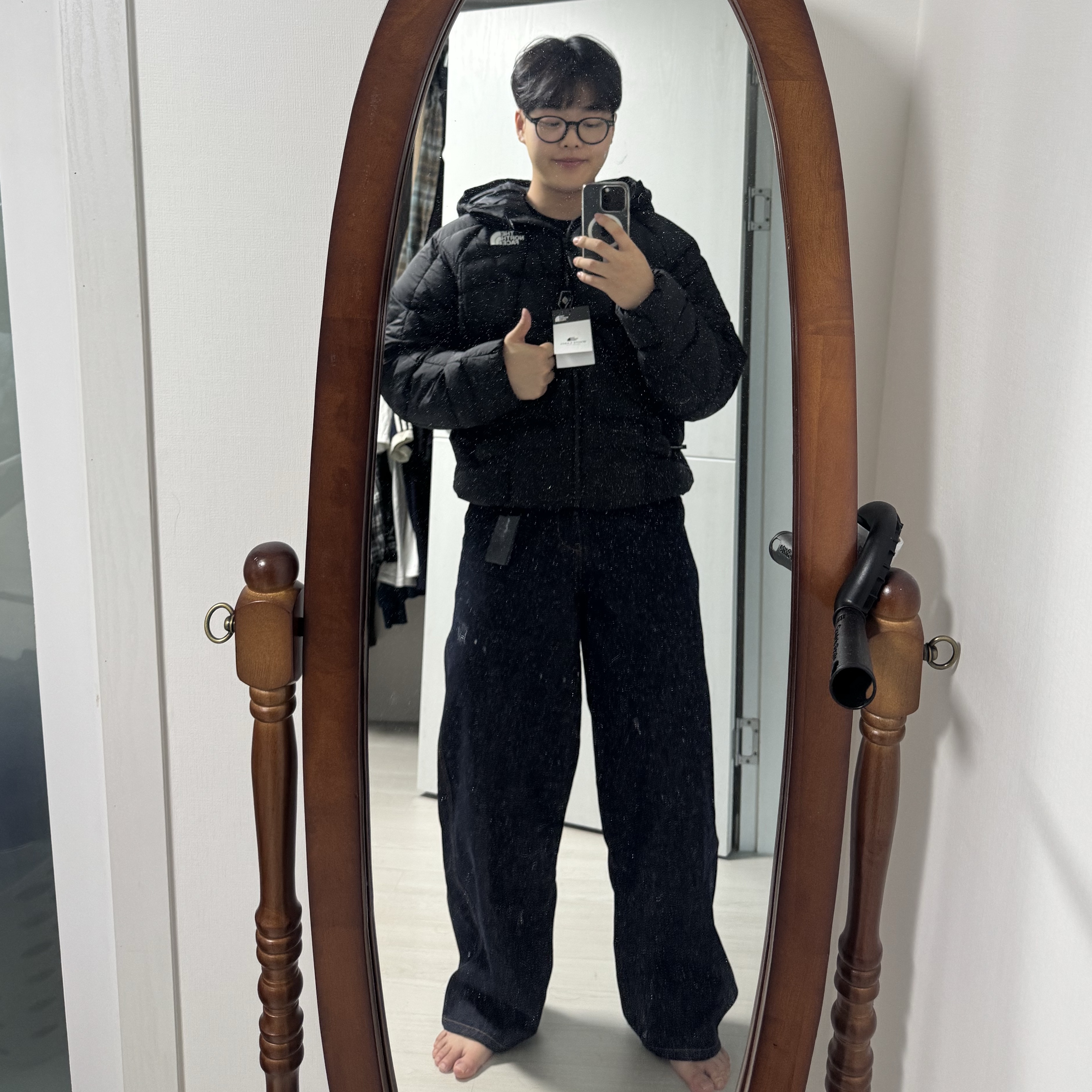 The North Face White Label Daydrive EX On Jacket Black - 25FW 착용 스타일