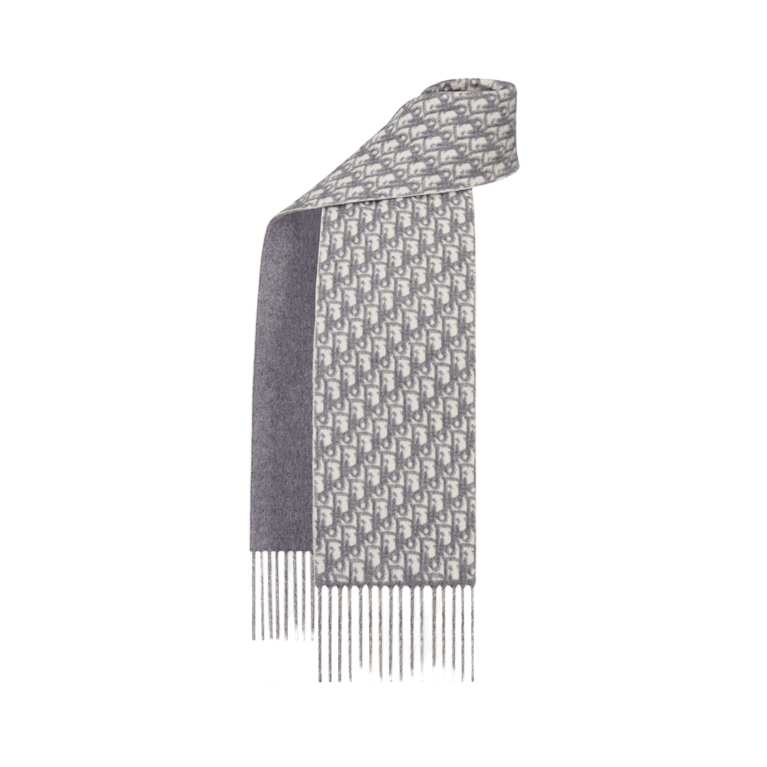 55DOB204I016-C841 (W) Dior Oblique Muffler Cashmere Gray