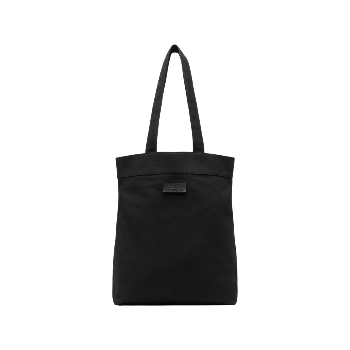 SB6WC0020P8331T8013 MM6 Maison Margiela Reversix Canvas Shopping Bag Black