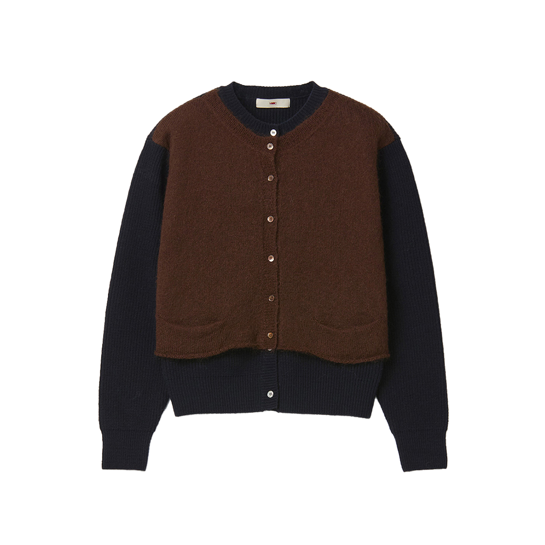 2D5-MM-MK-KT020NY MMIC Overlap Cardigan Navy