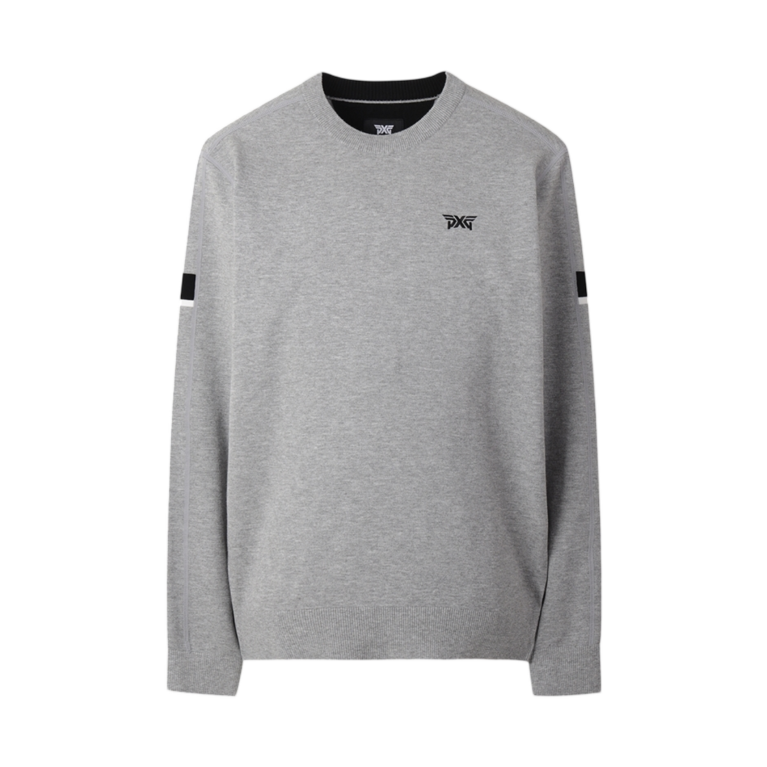 PJFPM410312 PXG Basic Round Neck Sweater Medium Grey
