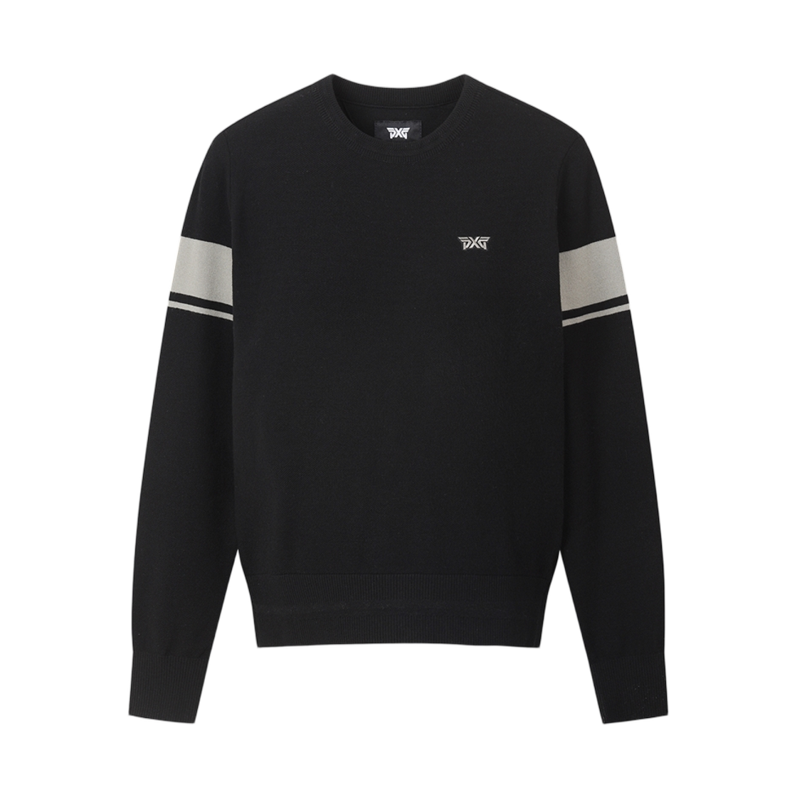 (W) 피엑스지 라인 포인트 스웨터 블랙((W) PXG Line Point Sweater Black)