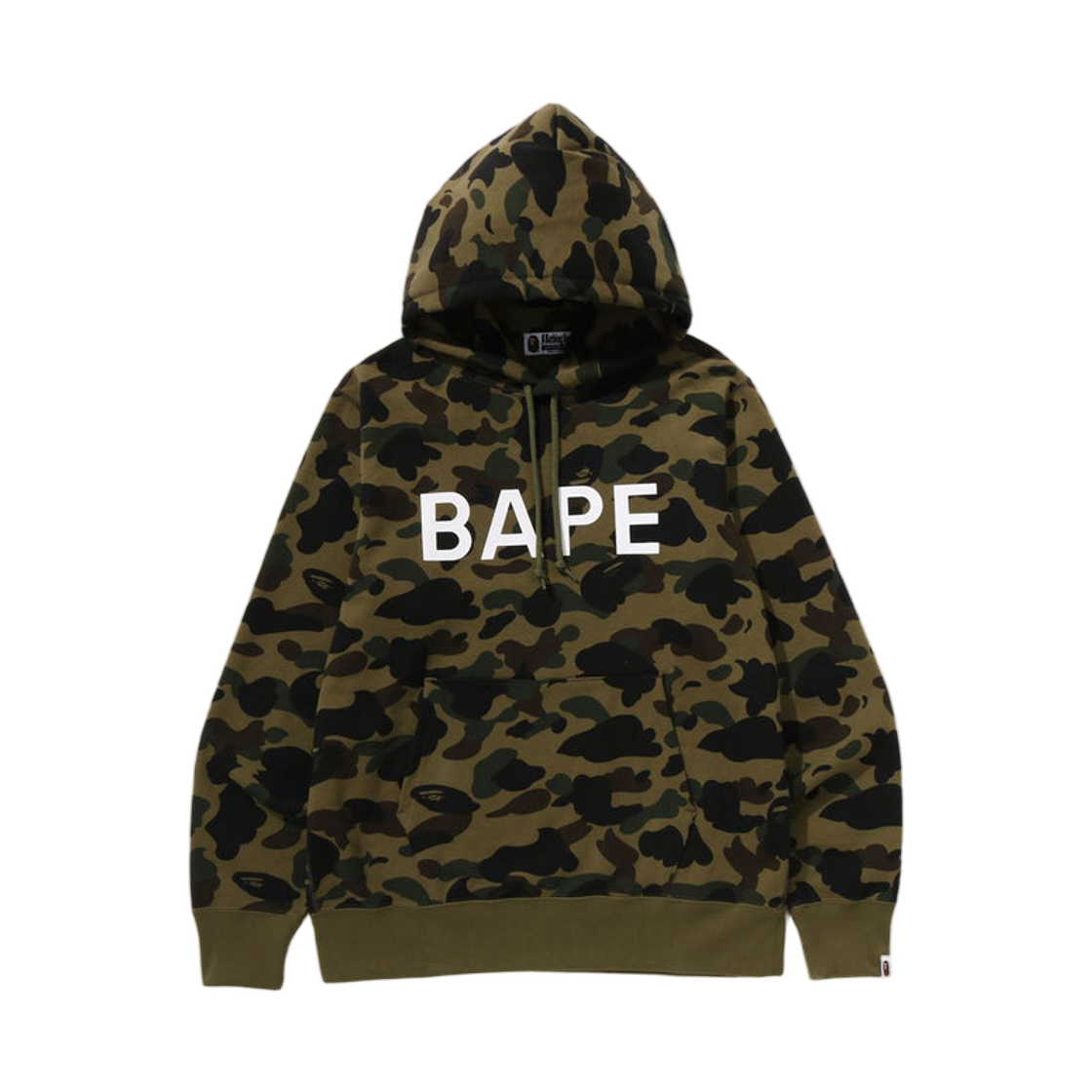 - BAPE 1st Camo Bape Pullover Hoodie Green