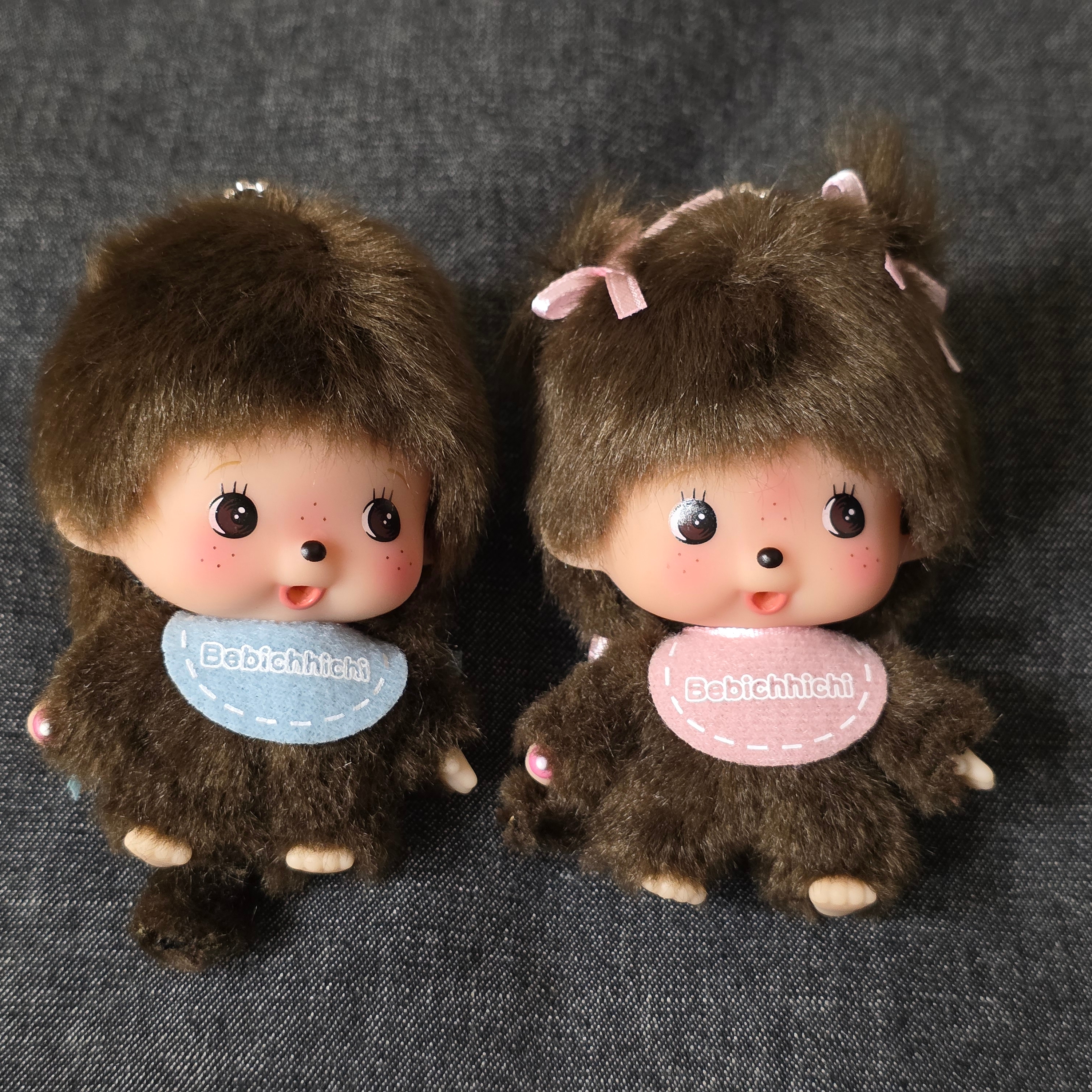 Monchhichi Big Head Bebichhichi SS Keychain Boy 착용 스타일