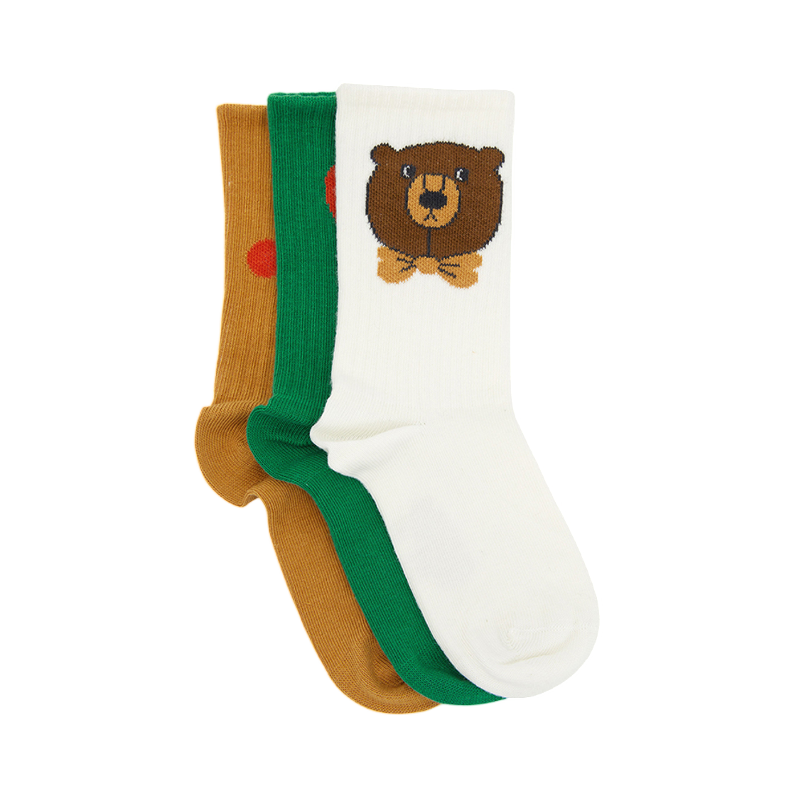 (키즈) 미니로디니 삭스 멀티 (3개입)((Kids) Mini Rodini Socks Multi (3 Pack))