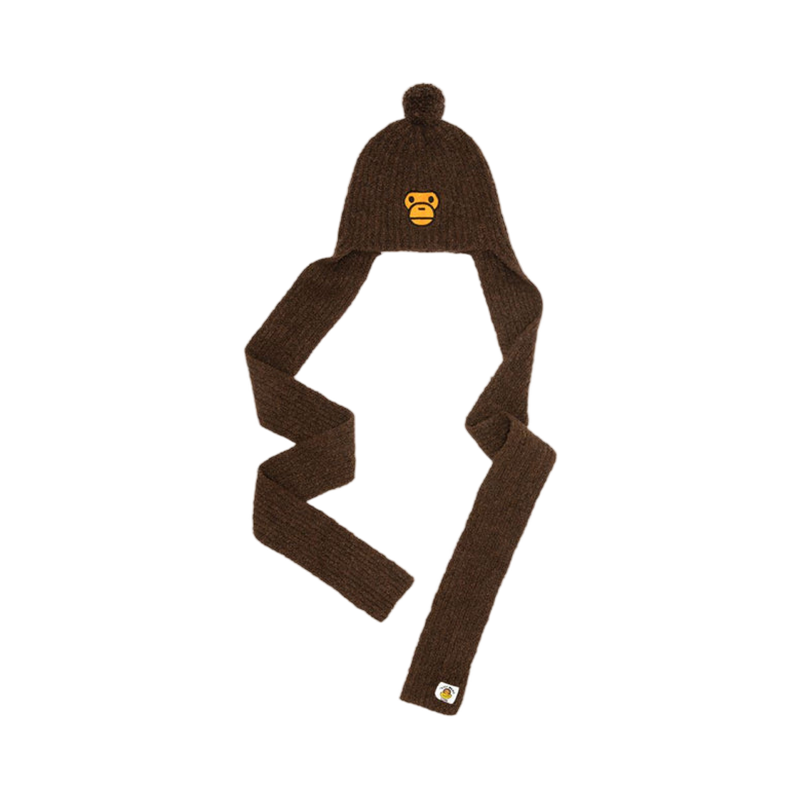 - BAPE Baby Milo Hood Scarf Brown