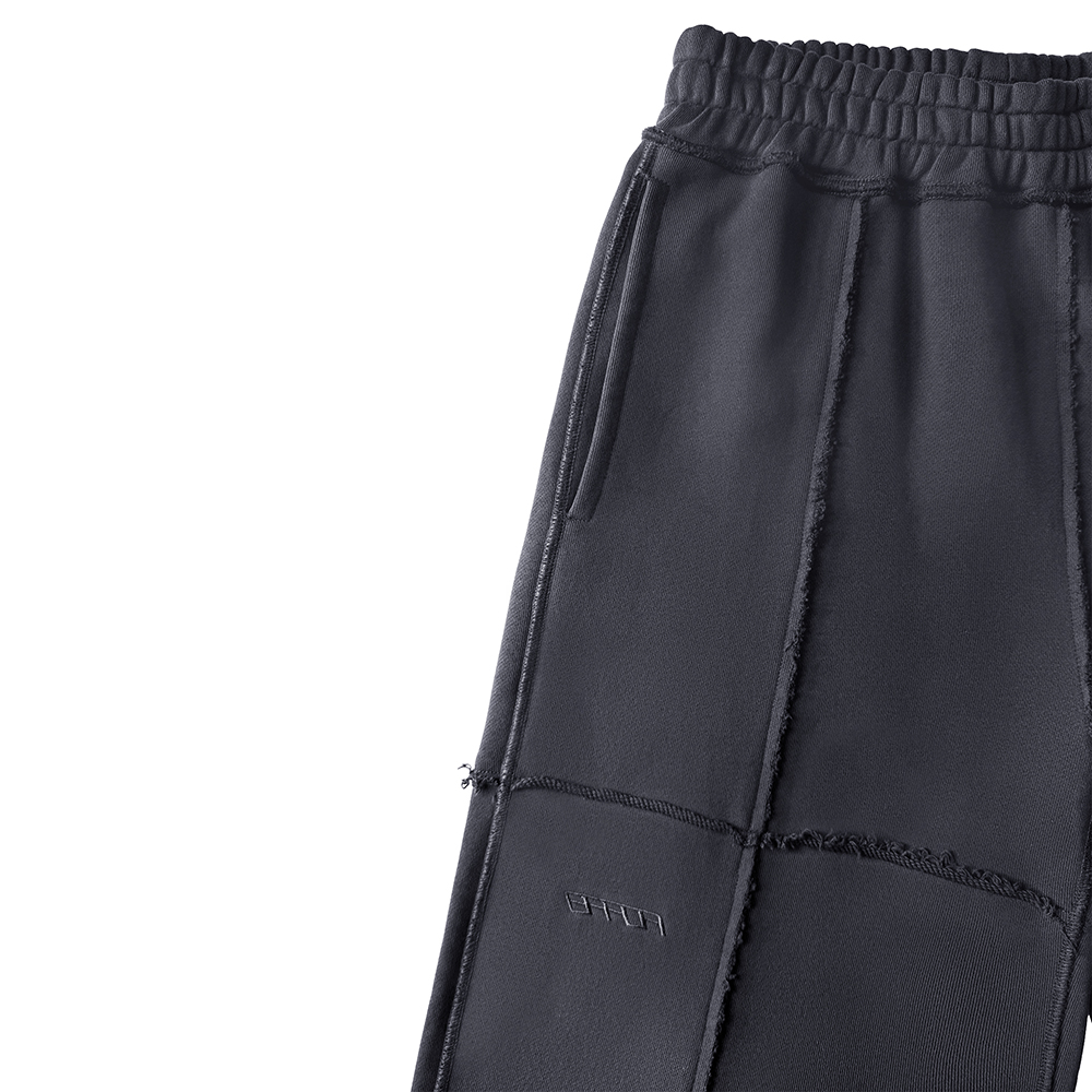 에러앤와이씨 피스드 와이드 스웻팬츠 다크 그레이(ERROR NYC Pieced Wide Sweatpants Dark Grey) - 4