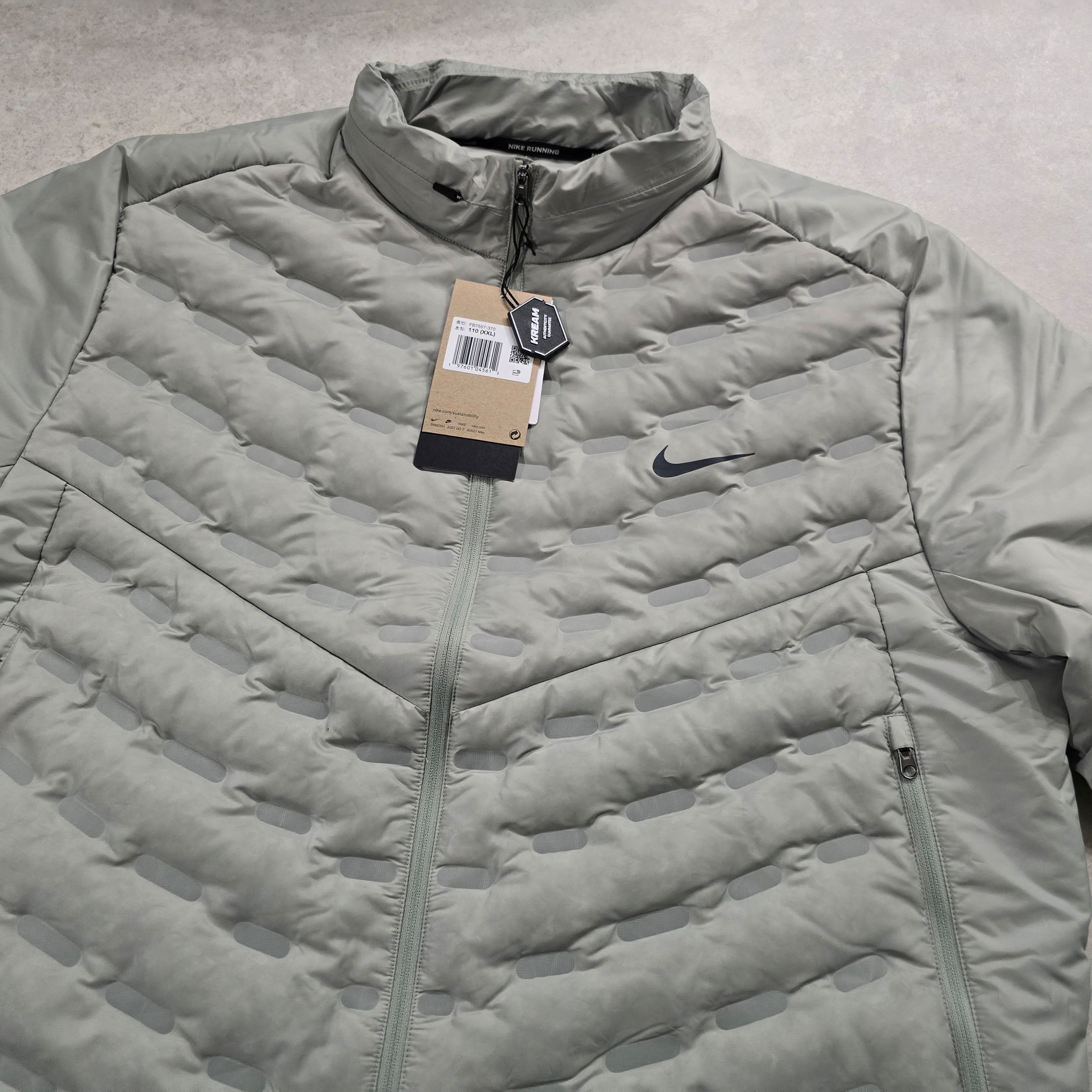 Nike Therma-Fit ADV Aeroloft Repel Down Running Jacket Jade Horizon - Asia 착용 스타일 - 2