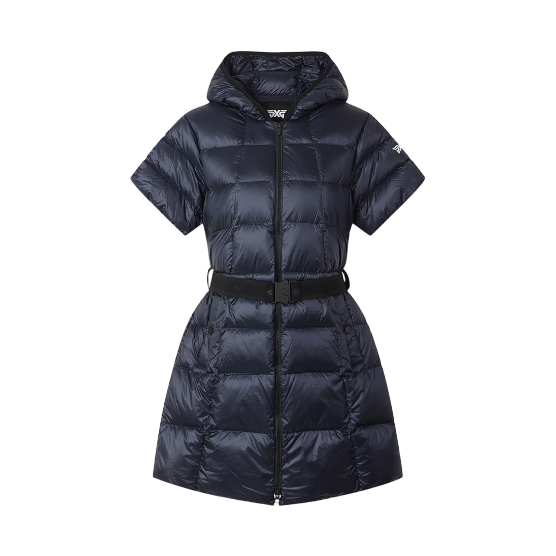 (W) 피엑스지 윈터 숏슬리브 롱 다운 네이비((W) PXG Winter Short Sleeved Long Down Navy) - 1