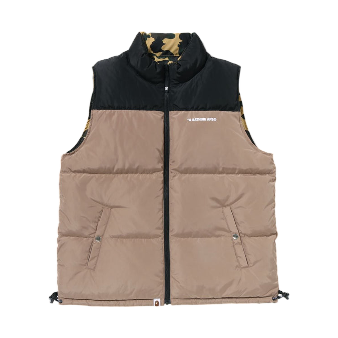 베이프 퍼스트 카모 리버시블 다운 베스트 옐로우(BAPE 1st Camo Reversible Down Vest Yellow) - 2