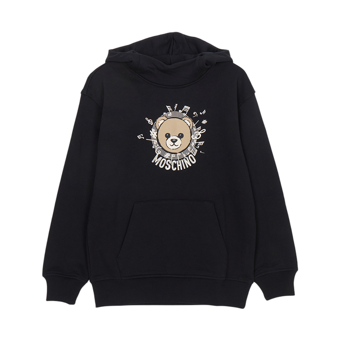 HUF096-LCA23-60100 (Kids) Moschino Hood Sweatshirt Black