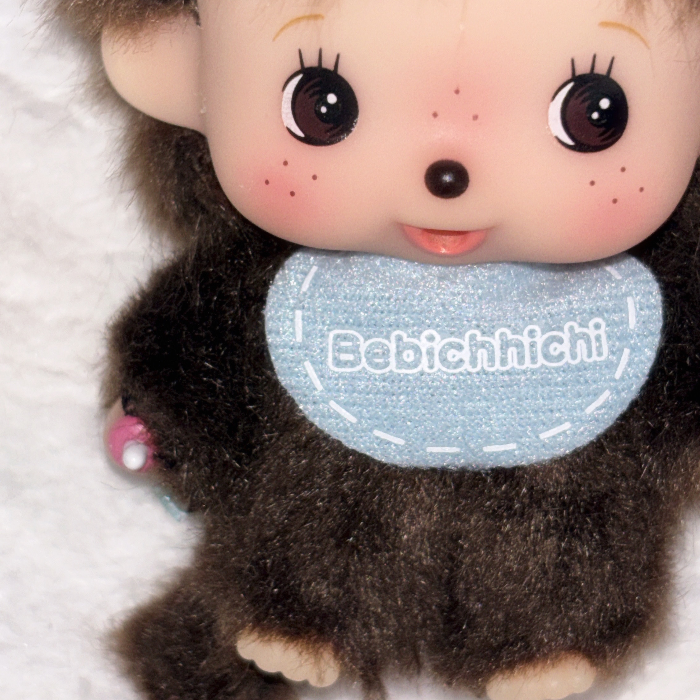 Monchhichi Big Head Bebichhichi SS Keychain Boy 착용 스타일 - 2