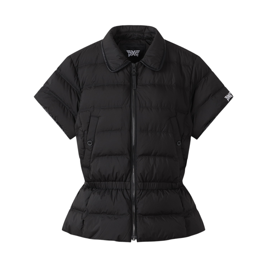 (W) 피엑스지 윈터 숏슬리브 다운 베스트 블랙((W) PXG Winter Short Sleeved Down Vest Black) - 1