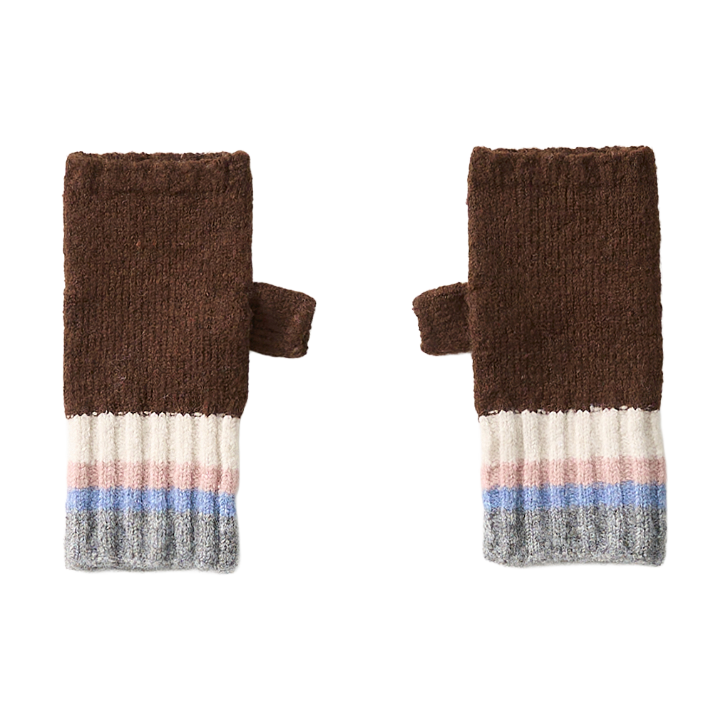 올인컴플리트 컬러 레이어드 핸드워머 브라운(Allincomplete Color Layered Hand Warmer Brown) - 1