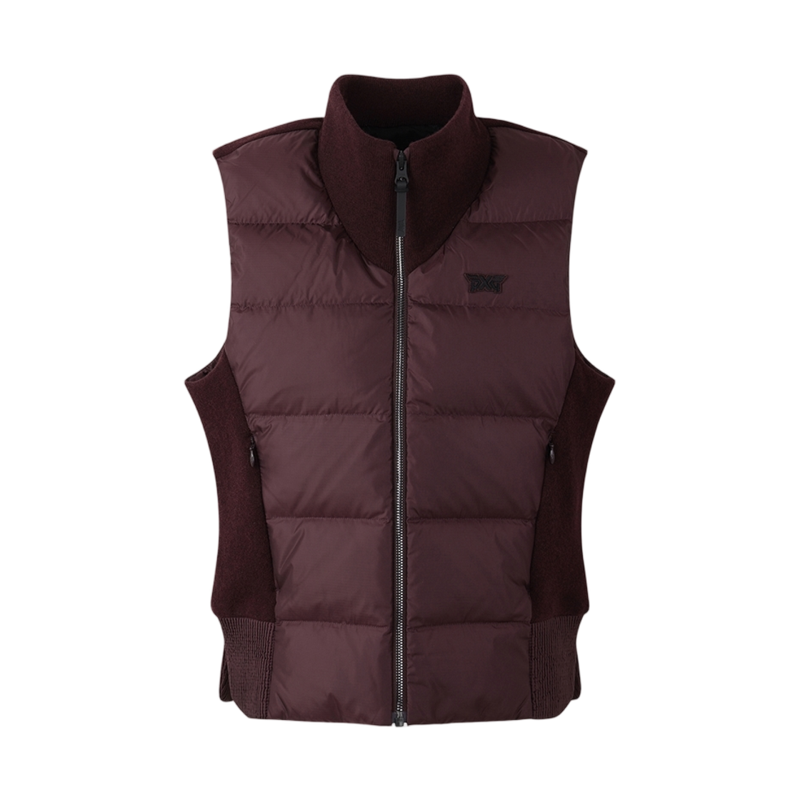 (W) 피엑스지 윈터 니트 하이브리드 다운 베스트 와인((W) PXG Winter Knit Hybrid Down Vest Wine) - 1